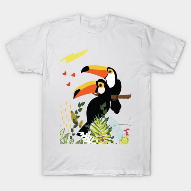 Cute toucan Tee T-Shirt by sabamargoob
